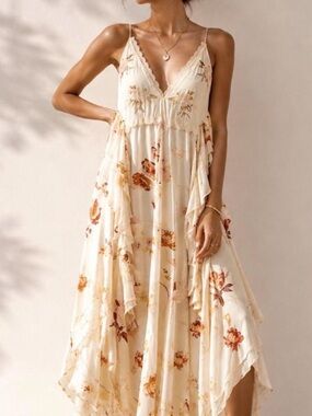Free People Audrey Embroidered Dress